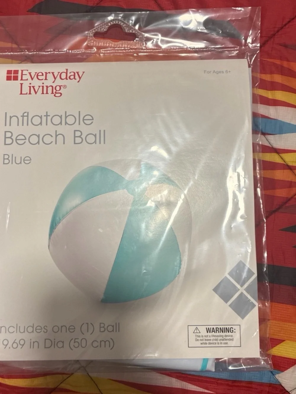 Blue Inflatable Beach Ball